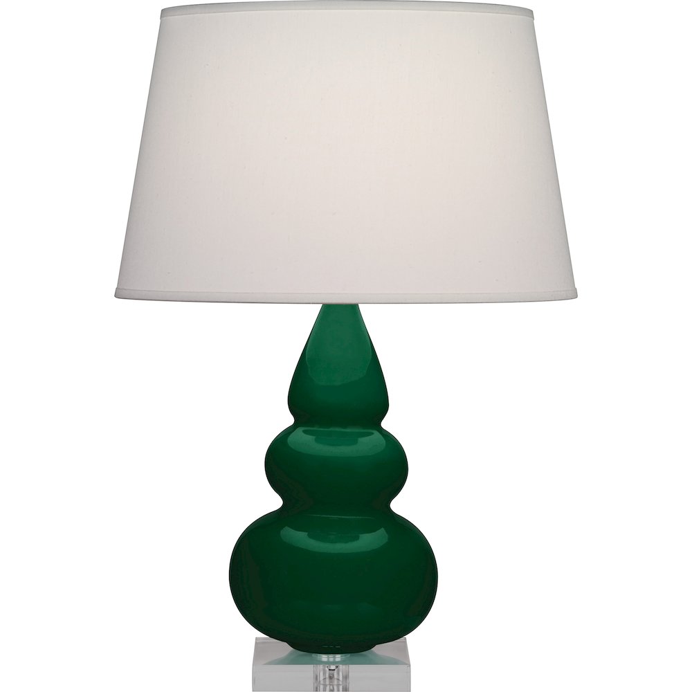 Jungle Small Triple Gourd Accent Lamp in Jungle Glazed Ceramic Color. Picture 1