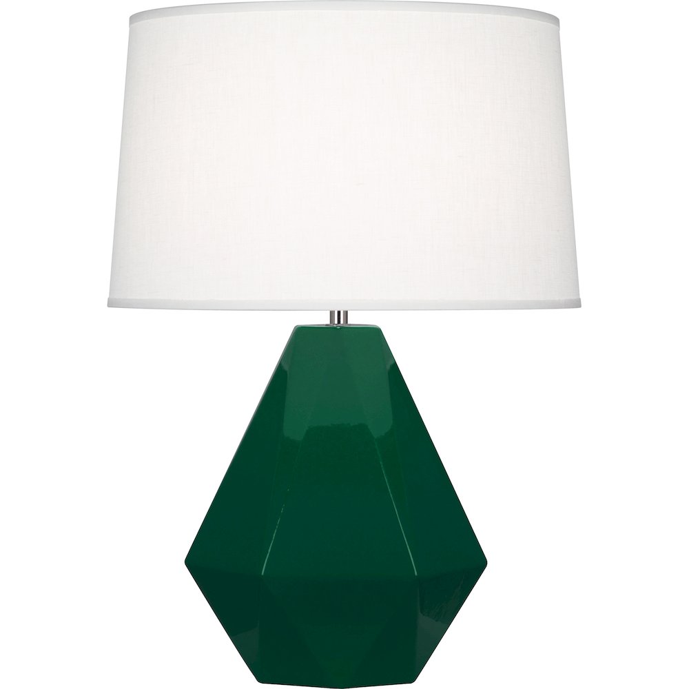 Jungle Delta Table Lamp in Jungle Glazed Ceramic Color. Picture 1