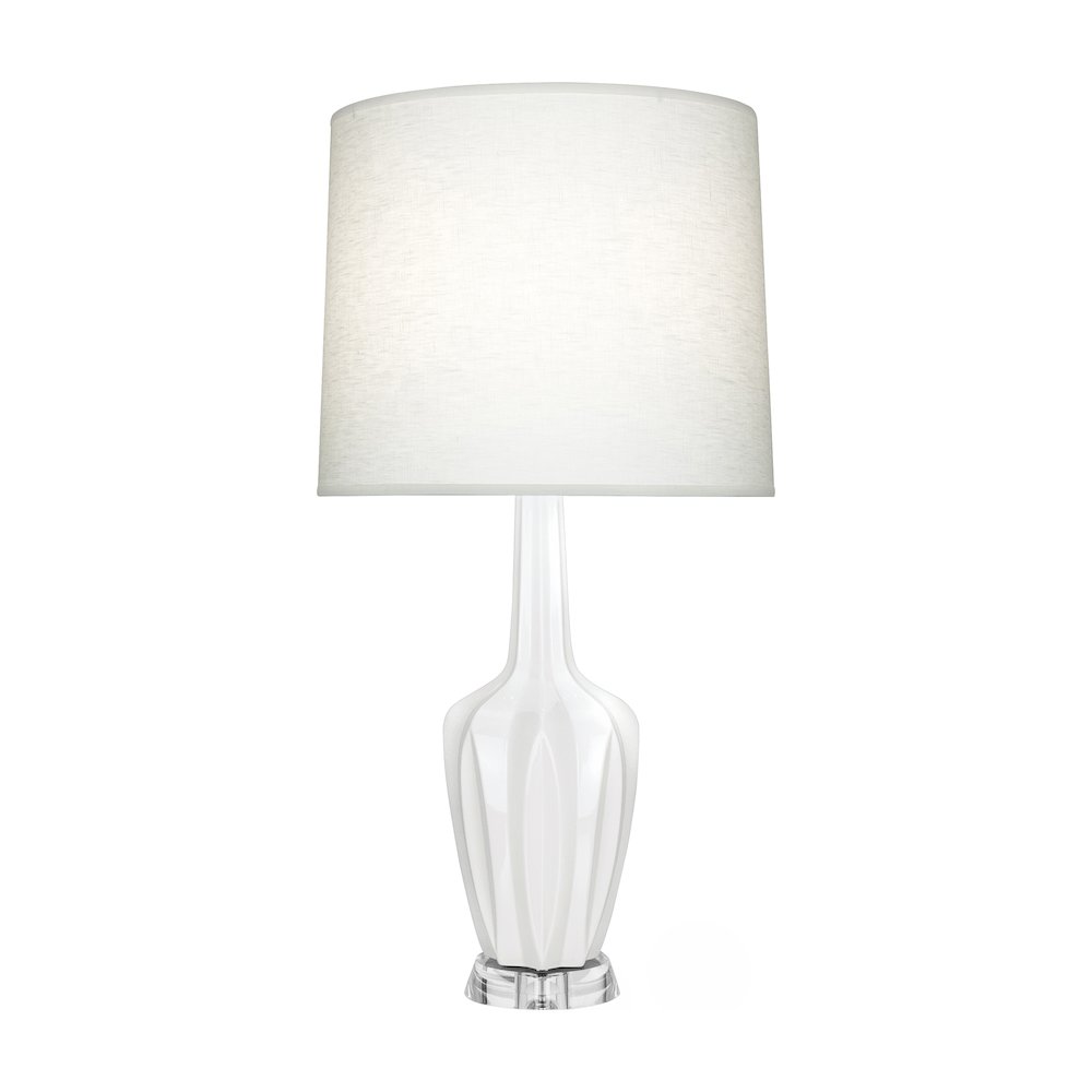 Lily Emma Accent Lamp in Lily Glazed Ceramic Color. Picture 1