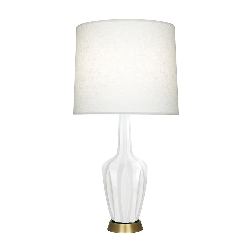 Lily Emma Accent Lamp in Lily Glazed Ceramic Color. Picture 1