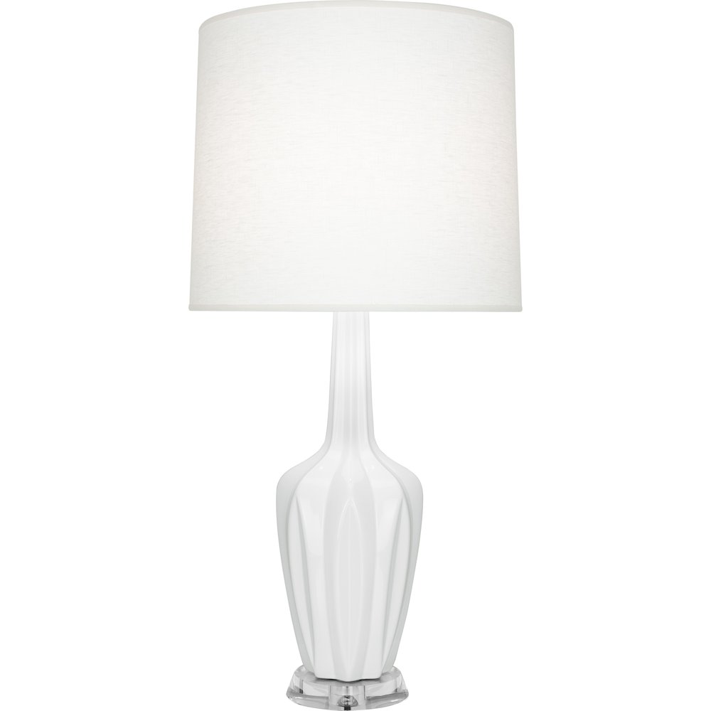 Lily Emma Table Lamp in Lily Glazed Ceramic Color. Picture 1