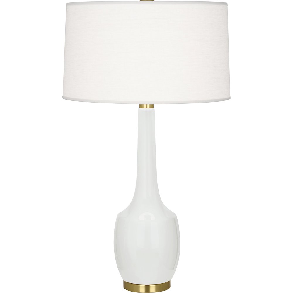 Lily Delilah Table Lamp in Lily Glazed Ceramic Color. Picture 1