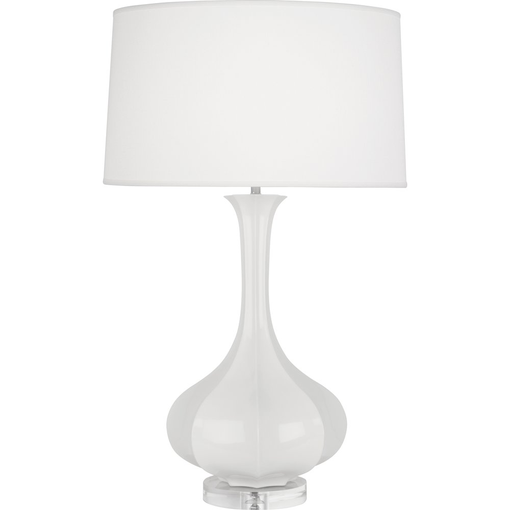 Lily Pike Table Lamp in Lily Glazed Ceramic Color. Picture 1