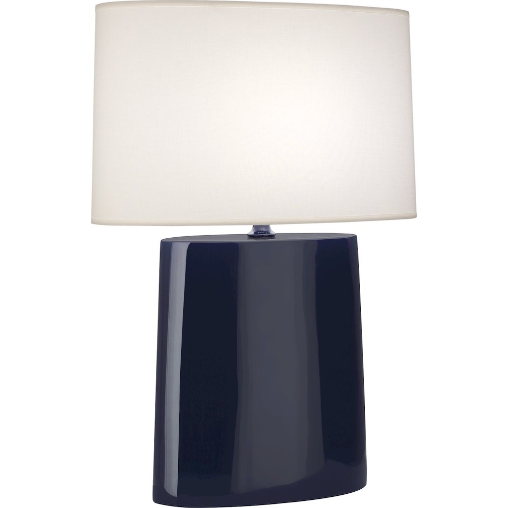 Midnight Victor Table Lamp in Midnight Blue Glazed Ceramic Color. Picture 1