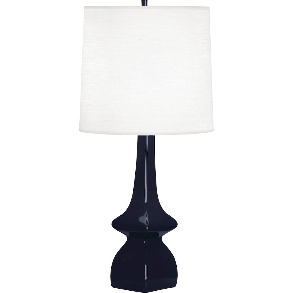 Midnight Jasmine Table Lamp in Midnight Blue Glazed Ceramic Color. Picture 1