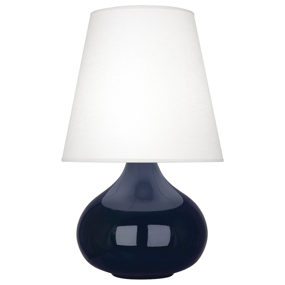Midnight June Accent Lamp in Midnight Blue Glazed Ceramic Color. Picture 1