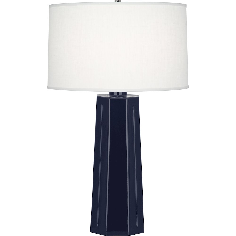 Midnight Mason Table Lamp in Midnight Blue Glazed Ceramic Color. Picture 1