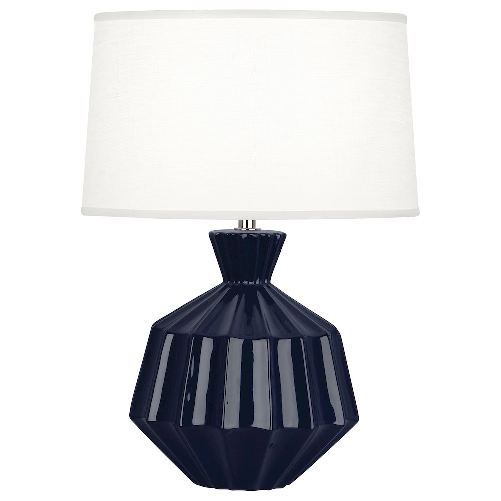 Midnight Orion Accent Lamp in Midnight Blue Glazed Ceramic Color. Picture 1