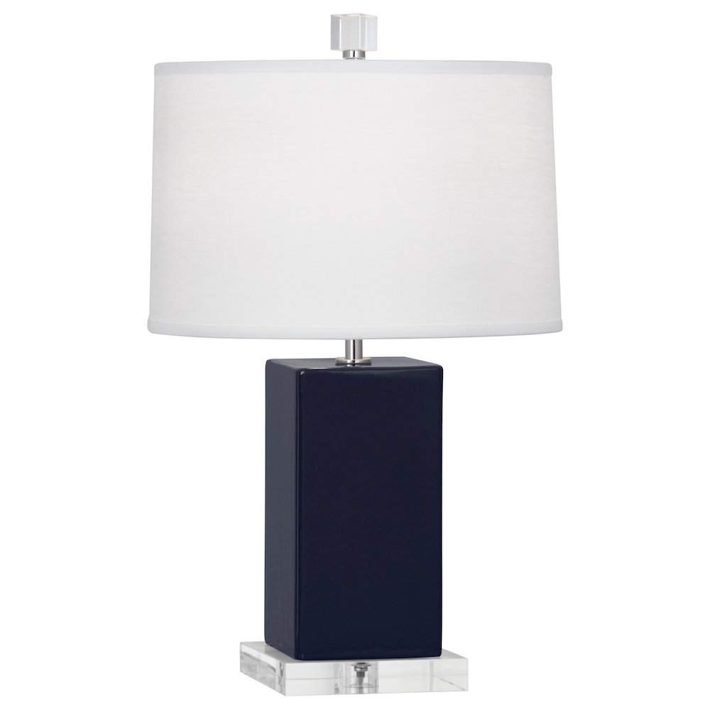 Midnight Harvey Accent Lamp in Midnight Blue Glazed Ceramic Color. Picture 1