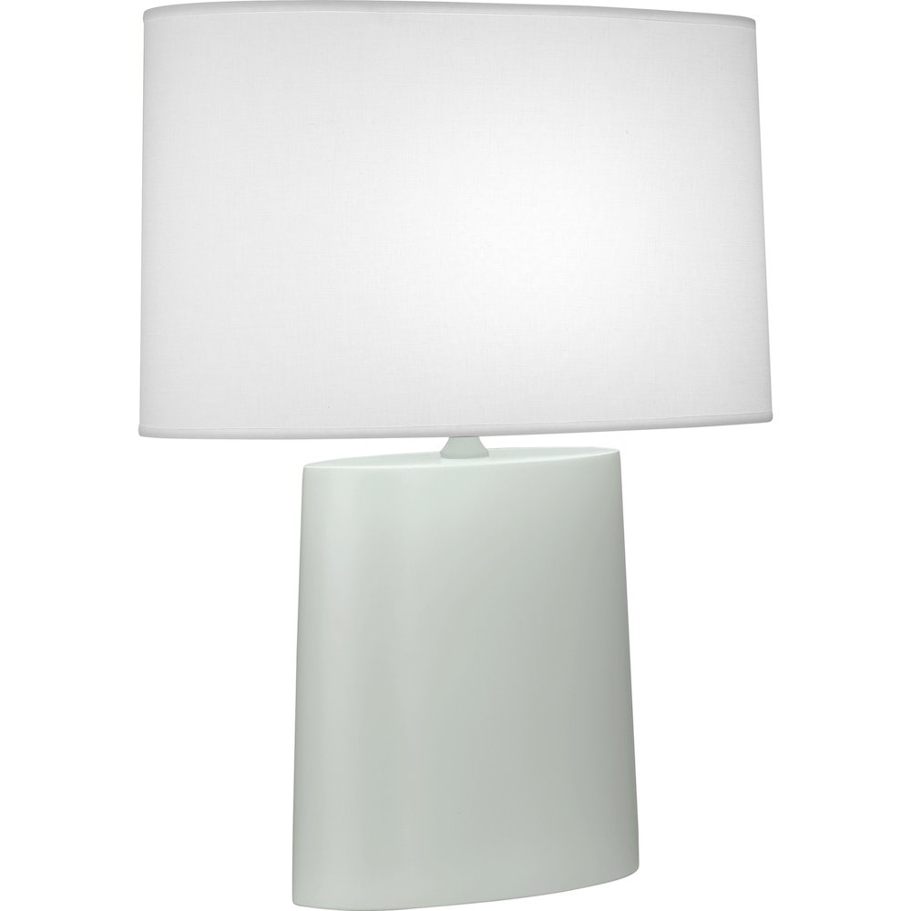 Matte Celadon Victor Table Lamp in Matte Celadon Glazed Ceramic Color. Picture 1