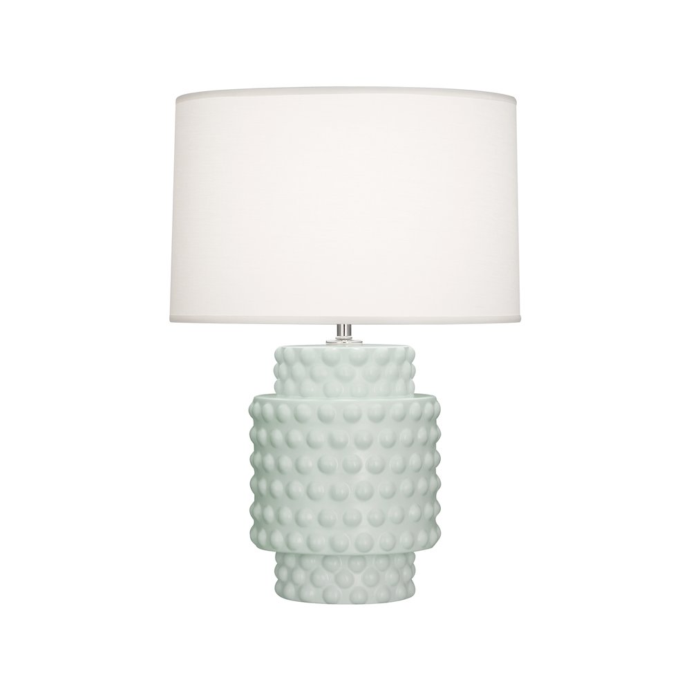Matte Celadon Dolly Accent Lamp in Matte Celadon Glazed Textured Ceramic Color. Picture 1