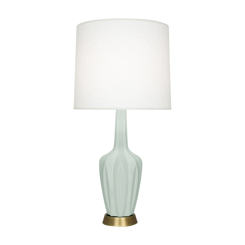 Matte Celadon Emma Accent Lamp in Matte Celadon Glazed Ceramic Color. Picture 1