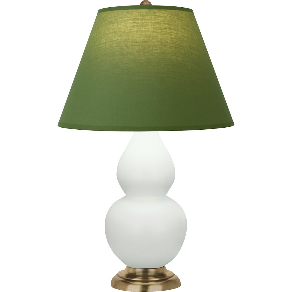 Matte Celadon Small Double Gourd Accent Lamp. Picture 1