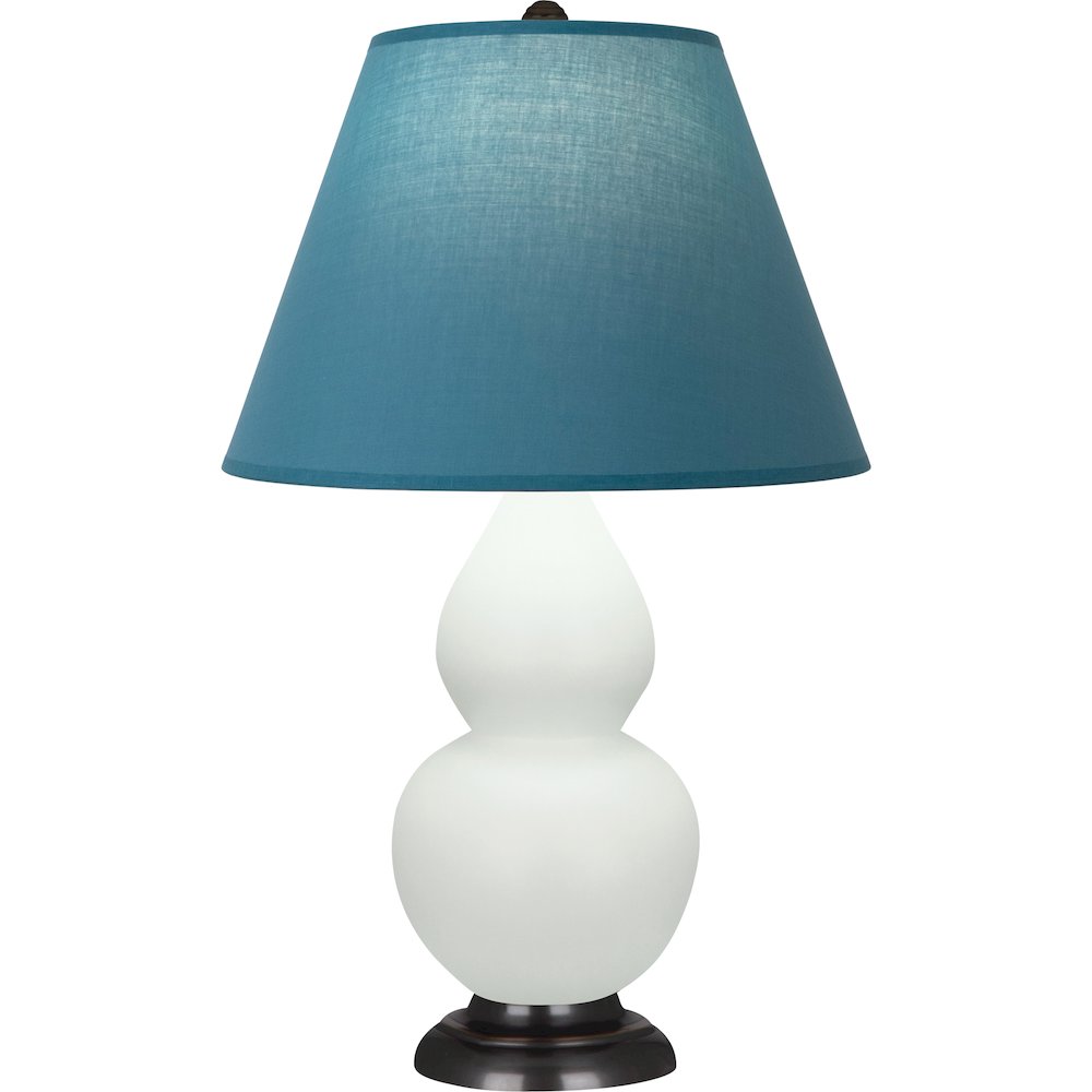 Matte Celadon Small Double Gourd Accent Lamp. Picture 1