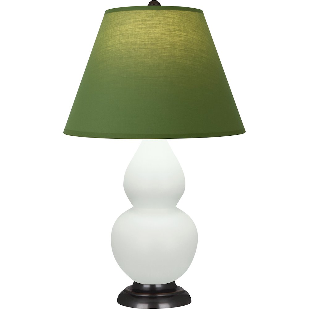 Matte Celadon Small Double Gourd Accent Lamp. Picture 1