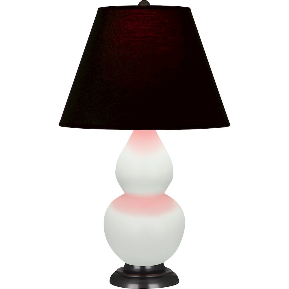 Matte Celadon Small Double Gourd Accent Lamp. Picture 1