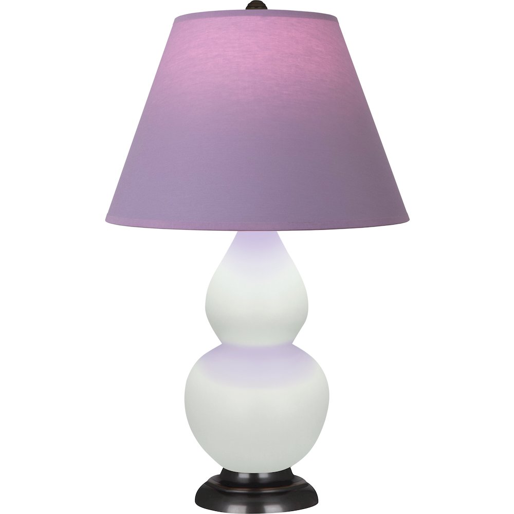 Matte Celadon Small Double Gourd Accent Lamp. Picture 1