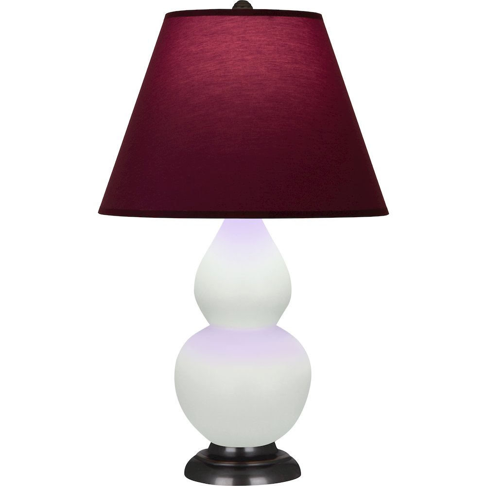 Matte Celadon Small Double Gourd Accent Lamp. Picture 1