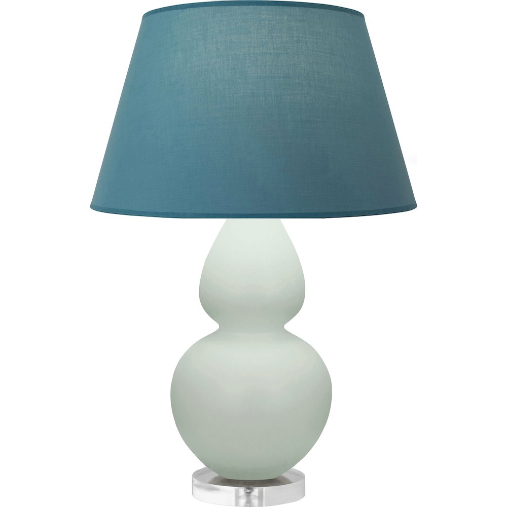 Matte Celadon Double Gourd Table Lamp in Matte Celadon Glazed Ceramic Color. Picture 1