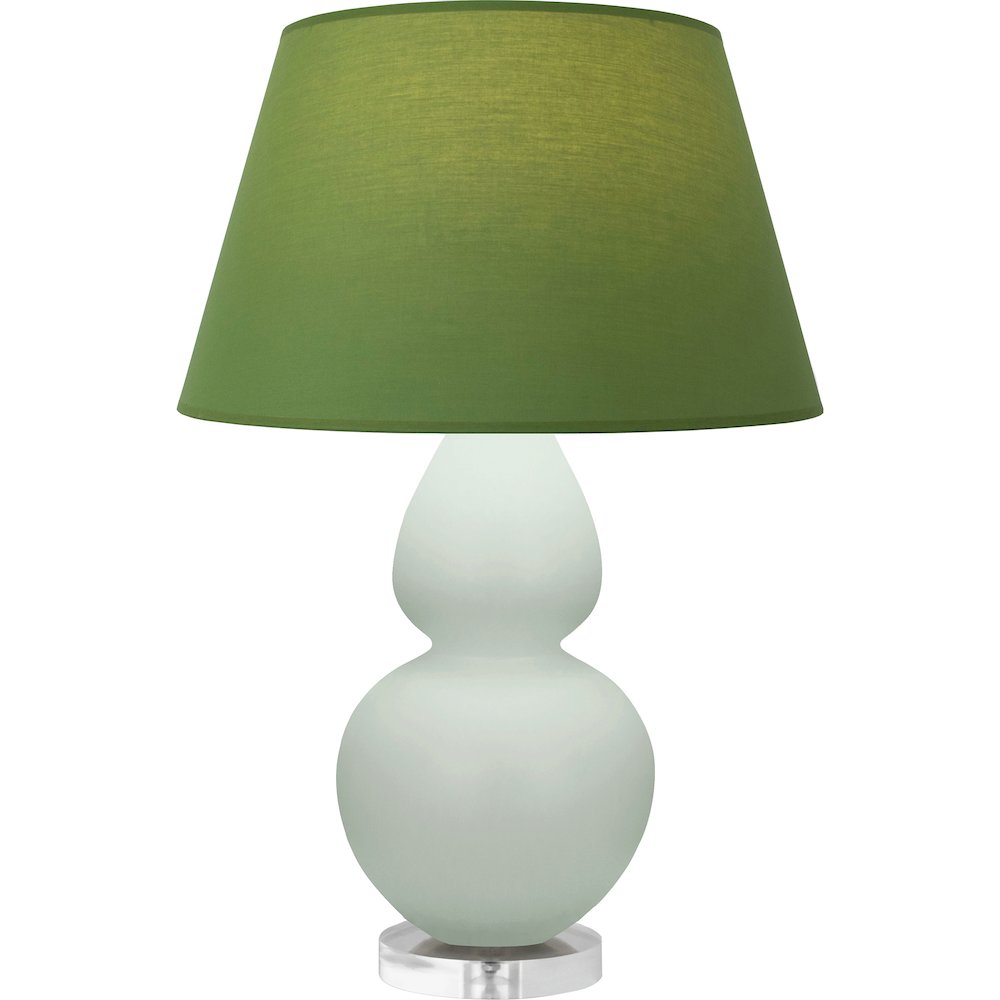 Matte Celadon Double Gourd Table Lamp in Matte Celadon Glazed Ceramic Color. Picture 1