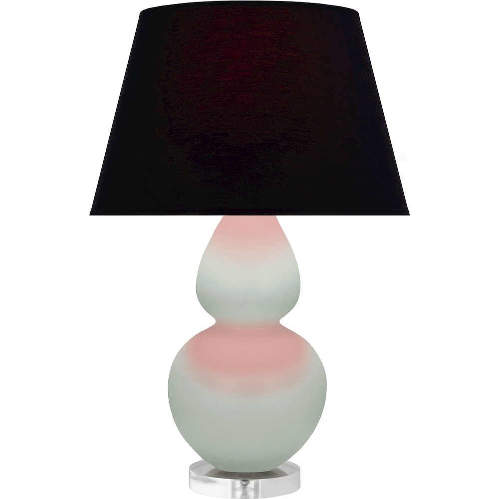 Matte Celadon Double Gourd Table Lamp in Matte Celadon Glazed Ceramic Color. Picture 1