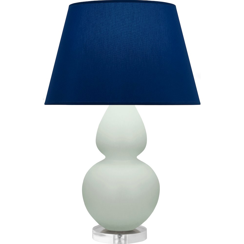 Matte Celadon Double Gourd Table Lamp in Matte Celadon Glazed Ceramic Color. Picture 1