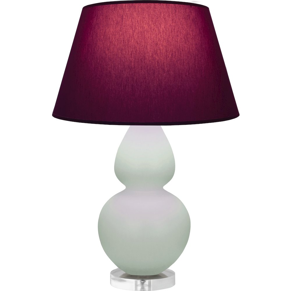 Matte Celadon Double Gourd Table Lamp in Matte Celadon Glazed Ceramic Color. Picture 1