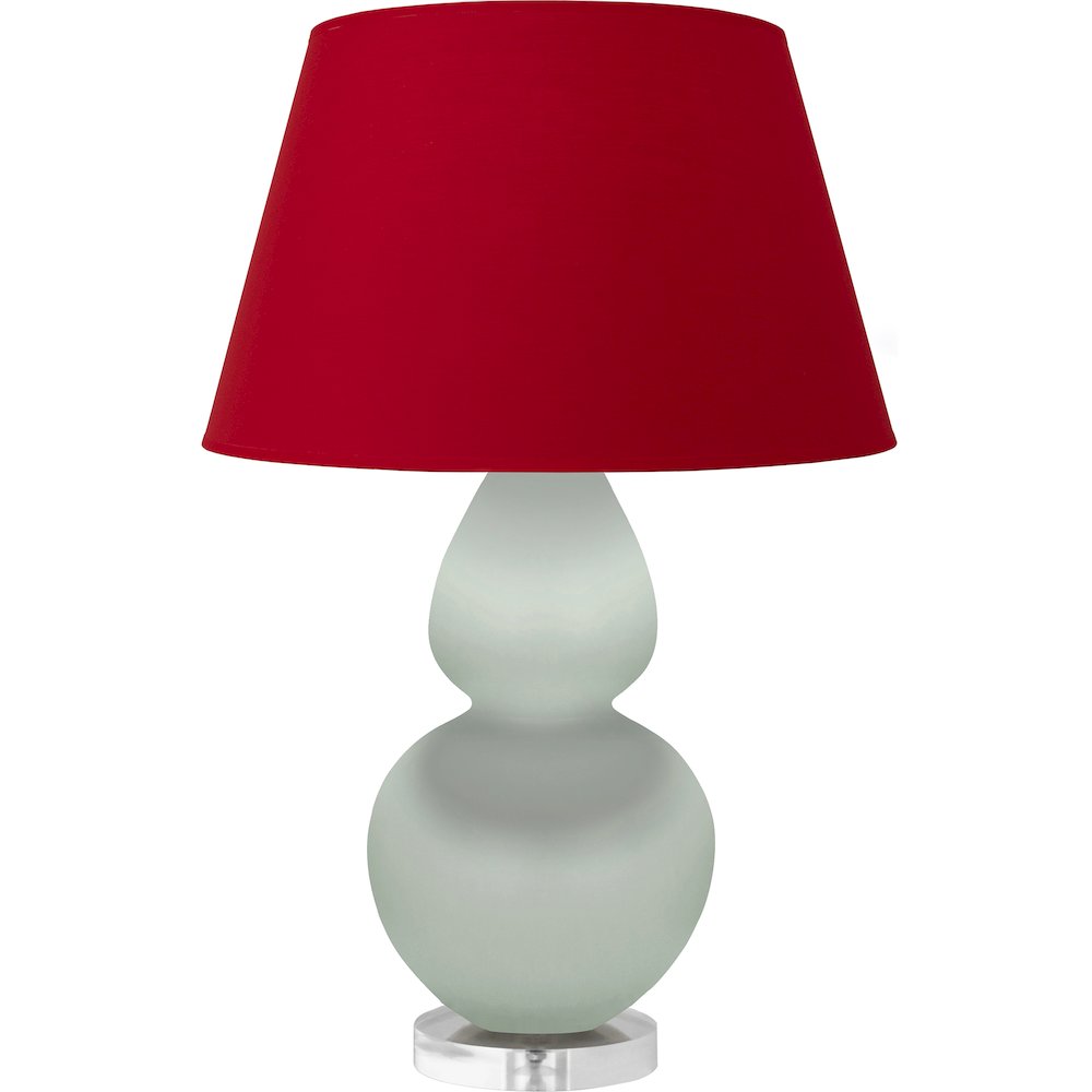 Matte Celadon Double Gourd Table Lamp in Matte Celadon Glazed Ceramic Color. Picture 1
