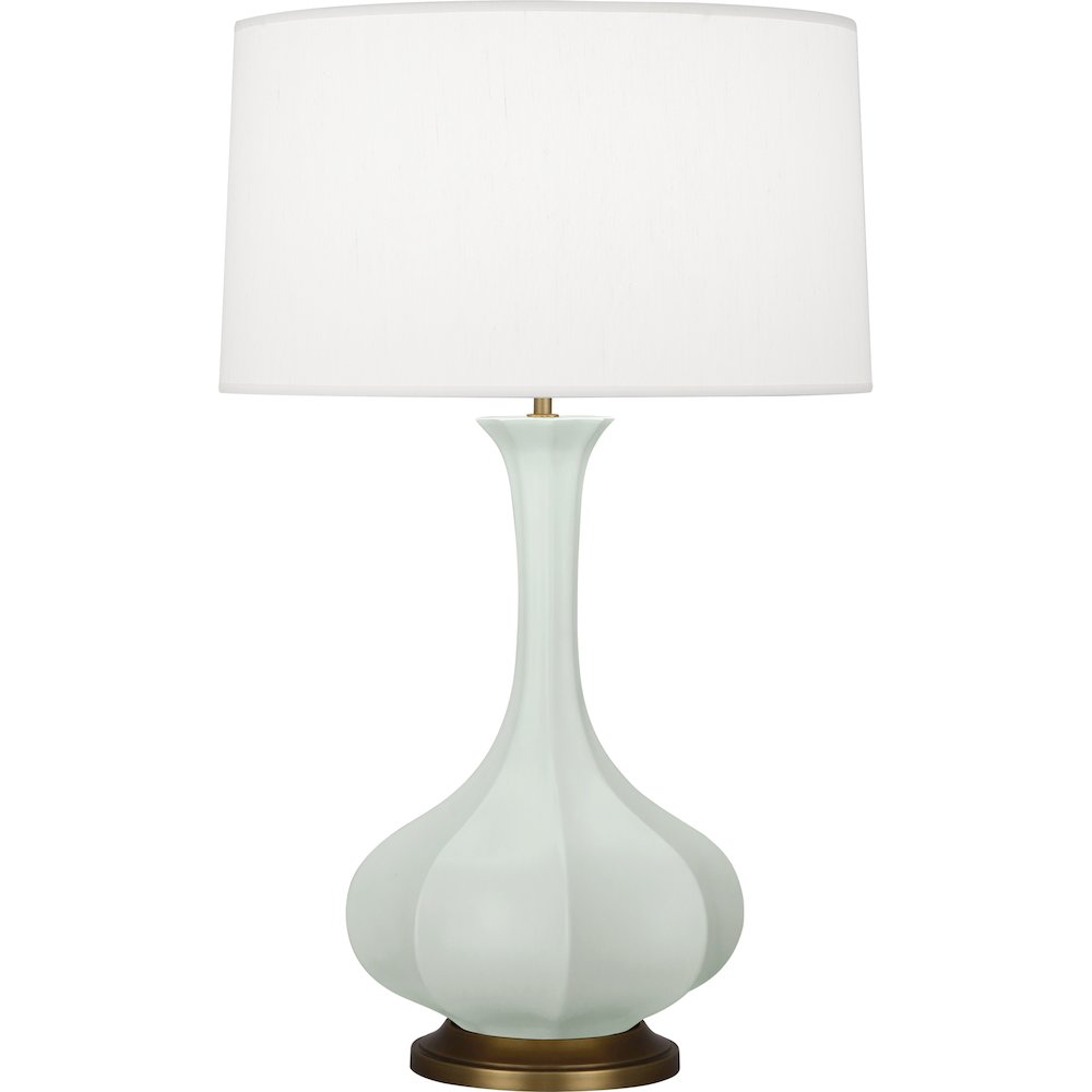 Matte Celadon Pike Table Lamp in Matte Celadon Glazed Ceramic Color. Picture 1