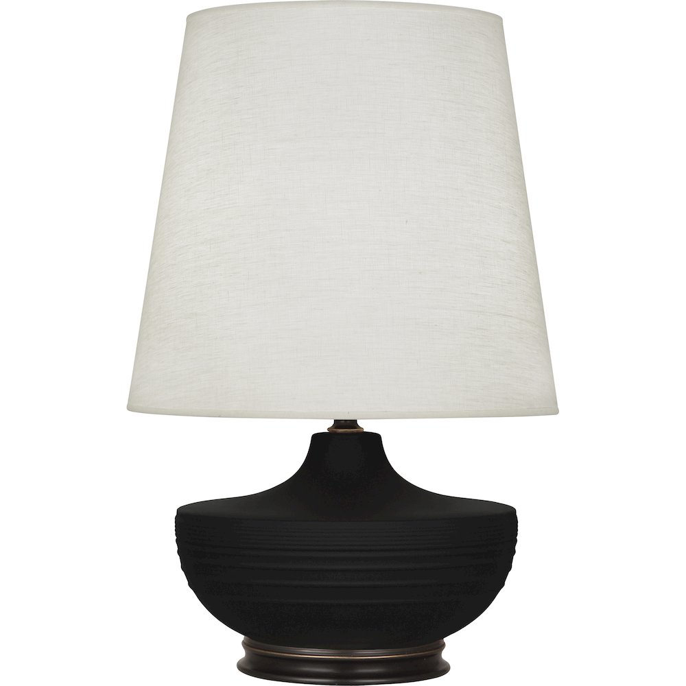 Matte Dark Coal Michael Berman Nolan Table Lamp. Picture 1
