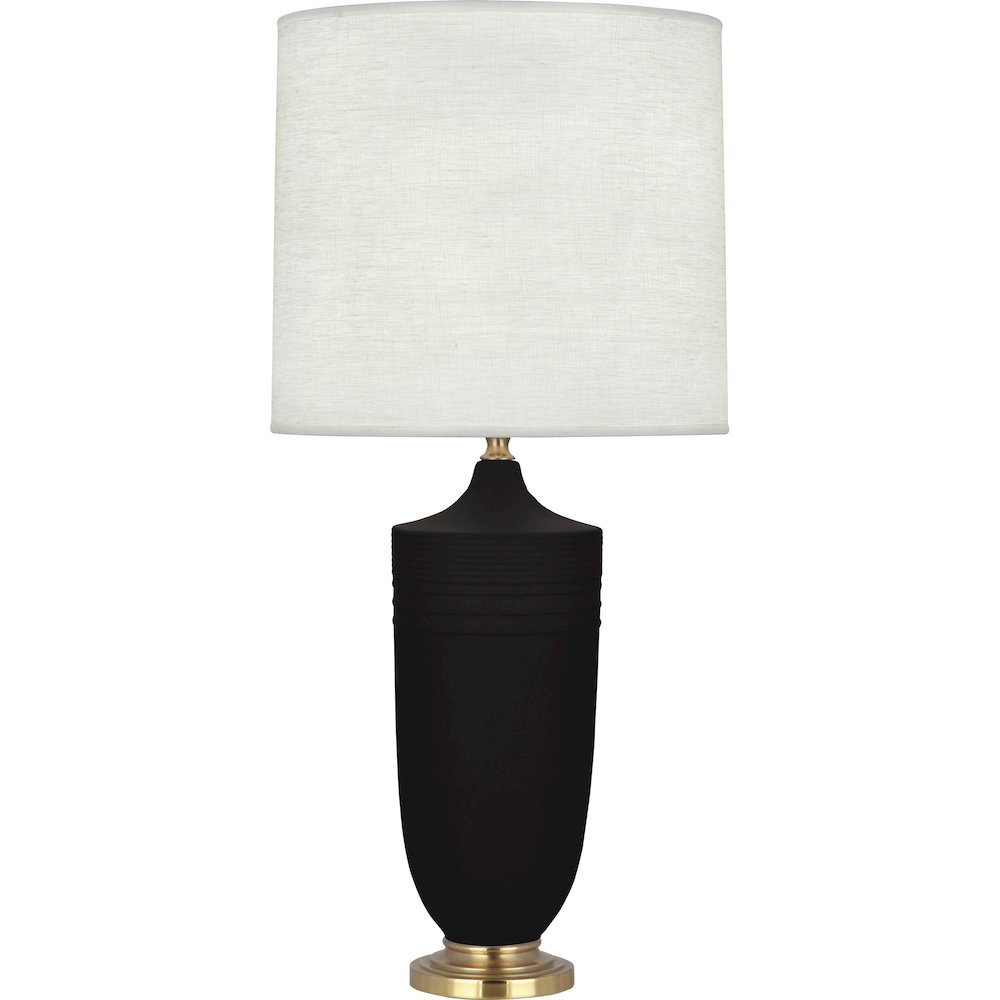 Matte Dark Coal Michael Berman Hadrian Table Lamp. Picture 1