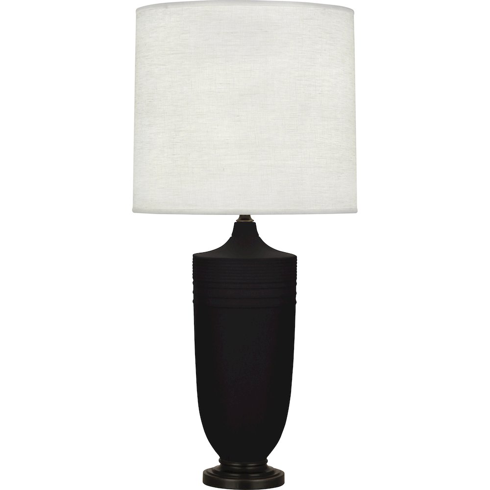 Matte Dark Coal Michael Berman Hadrian Table Lamp. Picture 1