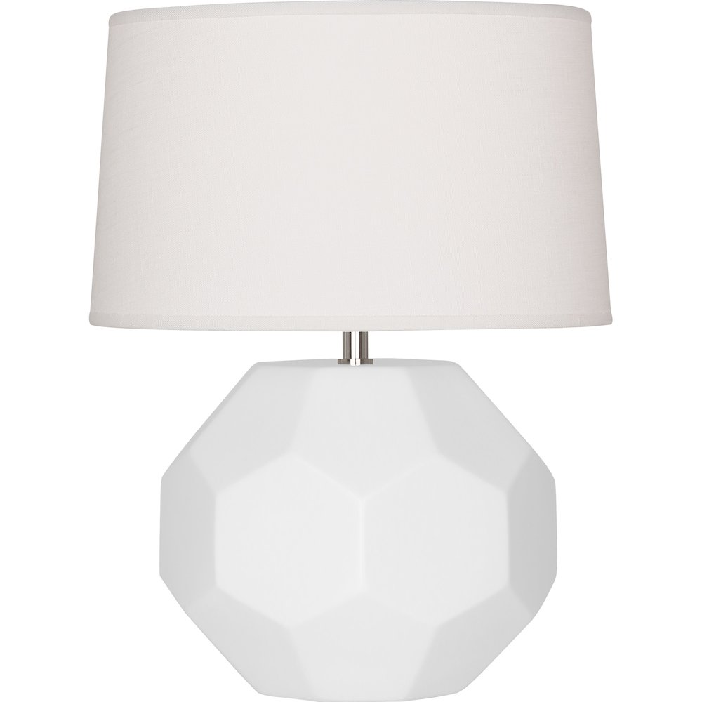 Matte Daisy Franklin Accent Lamp in Matte Daisy Glazed Ceramic Color. Picture 1