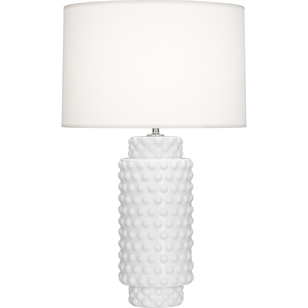 Matte Daisy Dolly Table Lamp in Matte Daisy Glazed Textured Ceramic Color. Picture 1
