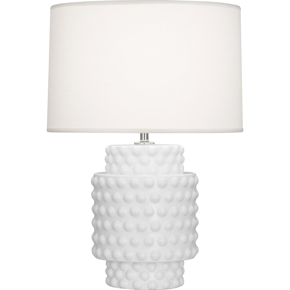 Matte Daisy Dolly Accent Lamp in Matte Daisy Glazed Textured Ceramic Color. Picture 1