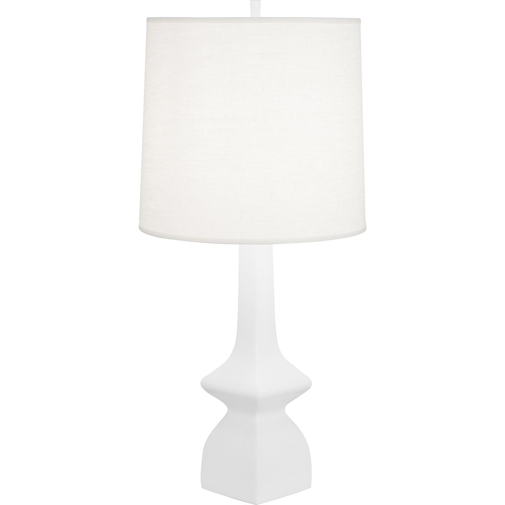 Matte Daisy Jasmine Table Lamp in Matte Daisy Glazed Ceramic Color. Picture 1