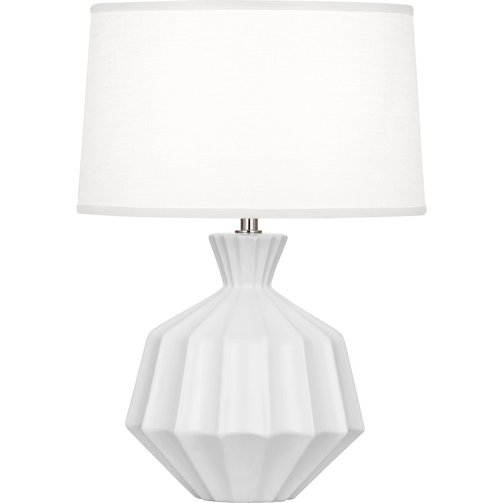 Matte Daisy Orion Accent Lamp in Matte Daisy Glazed Ceramic Color. Picture 1