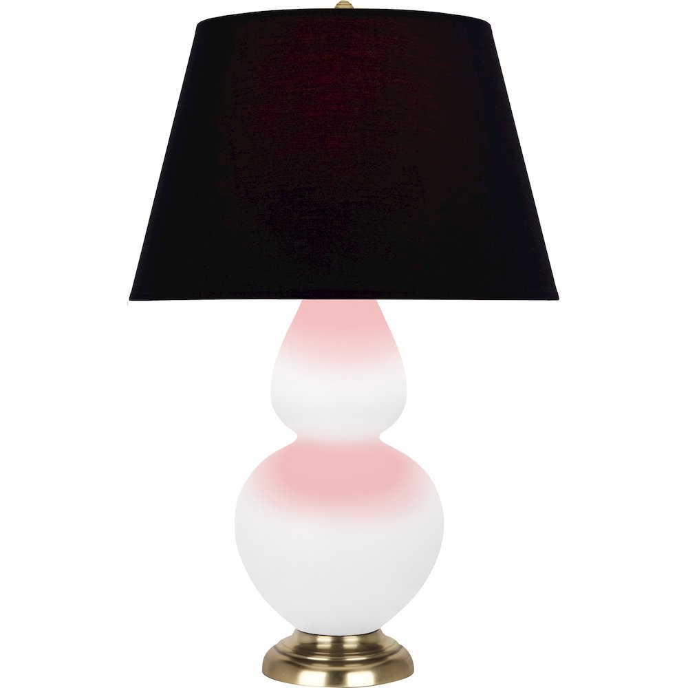 Matte Daisy Double Gourd Table Lamp in Matte Daisy Glazed Ceramic Color. Picture 1