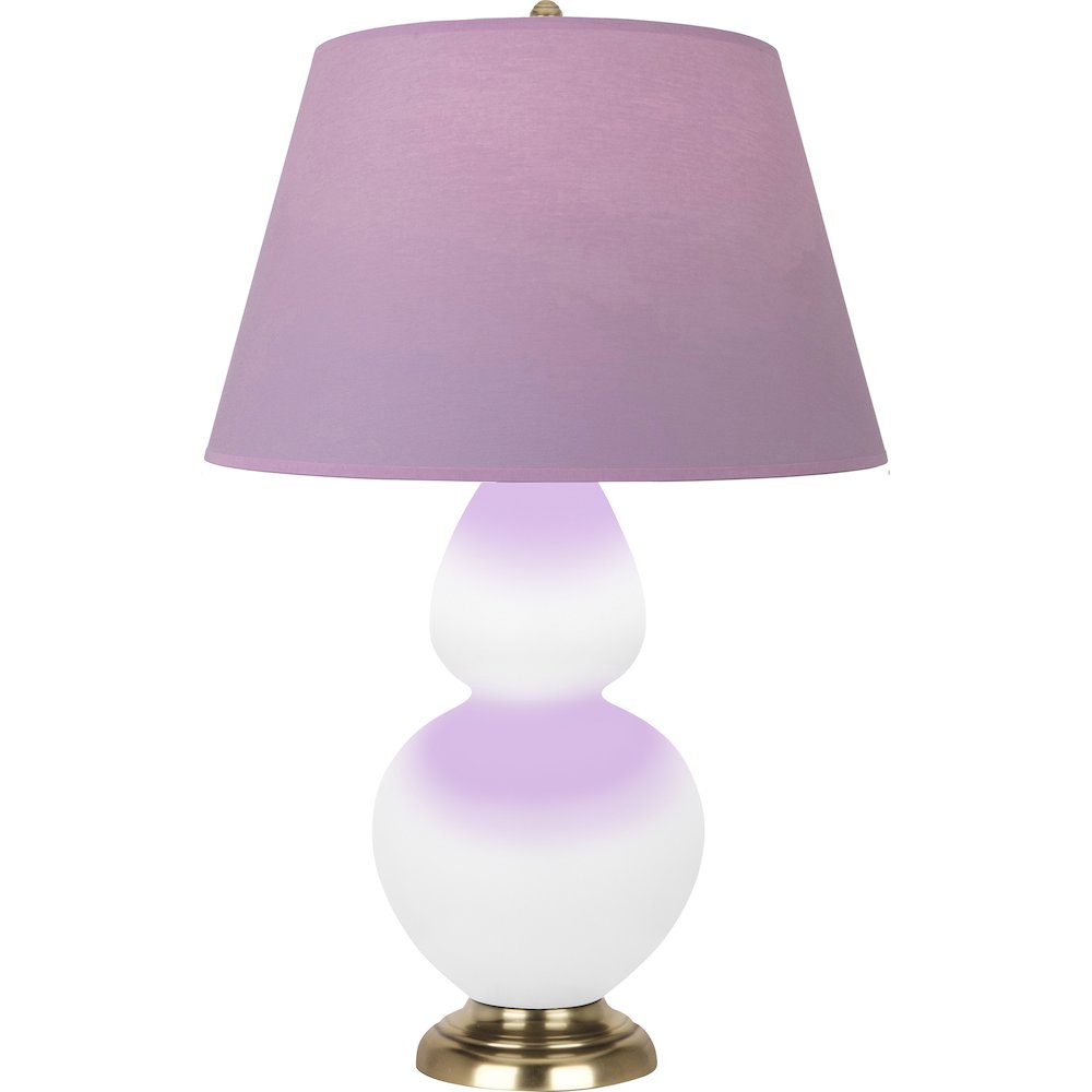 Matte Daisy Double Gourd Table Lamp in Matte Daisy Glazed Ceramic Color. Picture 1