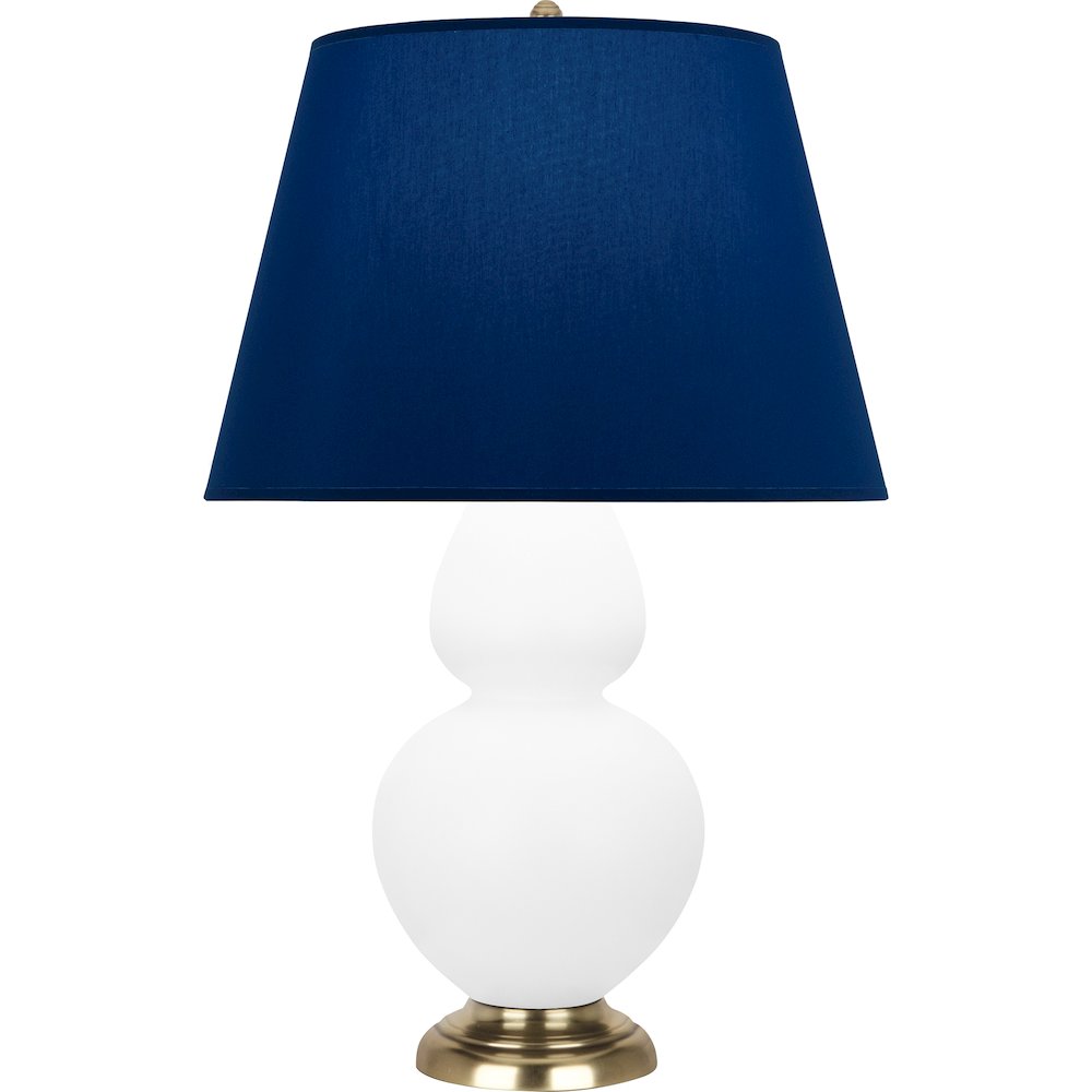 Matte Daisy Double Gourd Table Lamp in Matte Daisy Glazed Ceramic Color. Picture 1