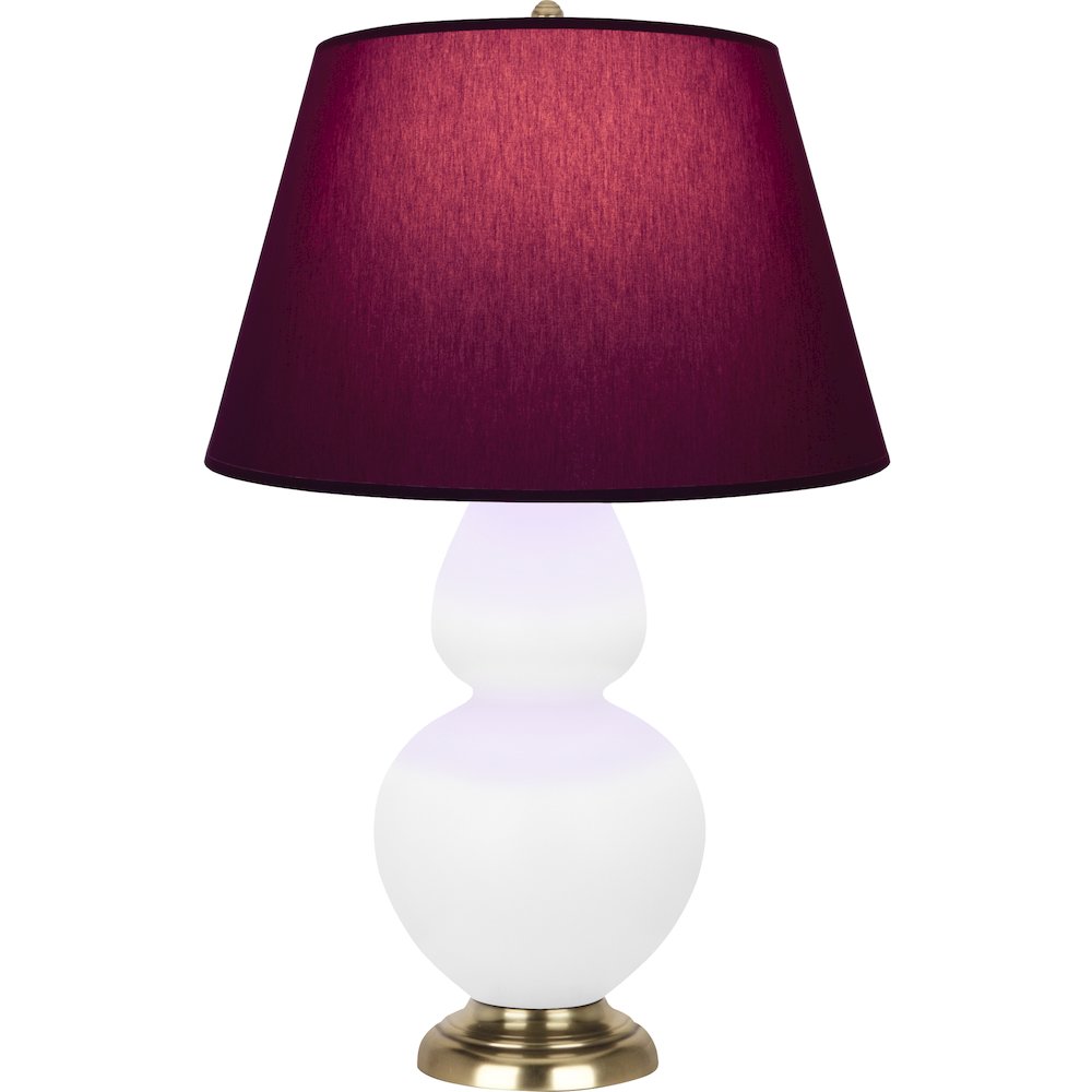 Matte Daisy Double Gourd Table Lamp in Matte Daisy Glazed Ceramic Color. Picture 1