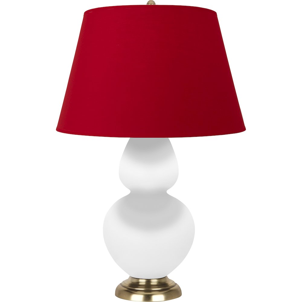 Matte Daisy Double Gourd Table Lamp in Matte Daisy Glazed Ceramic Color. Picture 1