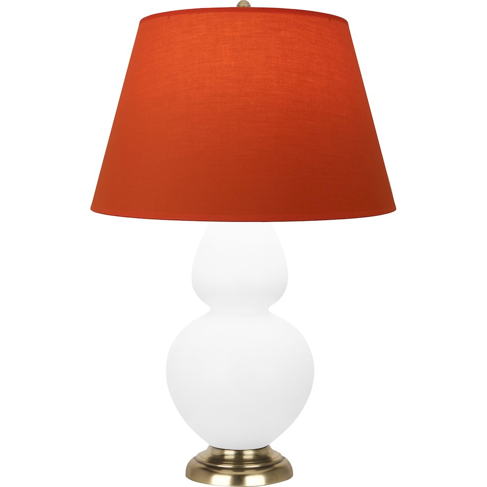 Matte Daisy Double Gourd Table Lamp in Matte Daisy Glazed Ceramic Color. Picture 1