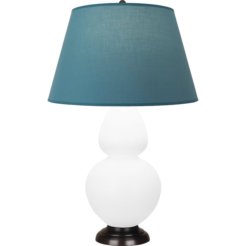 Matte Daisy Double Gourd Table Lamp in Matte Daisy Glazed Ceramic Color. Picture 1
