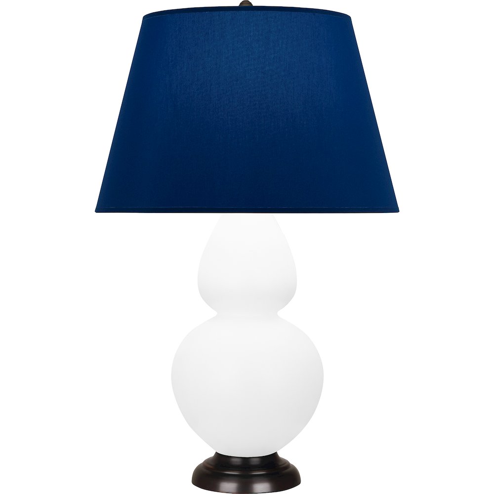 Matte Daisy Double Gourd Table Lamp in Matte Daisy Glazed Ceramic Color. Picture 1