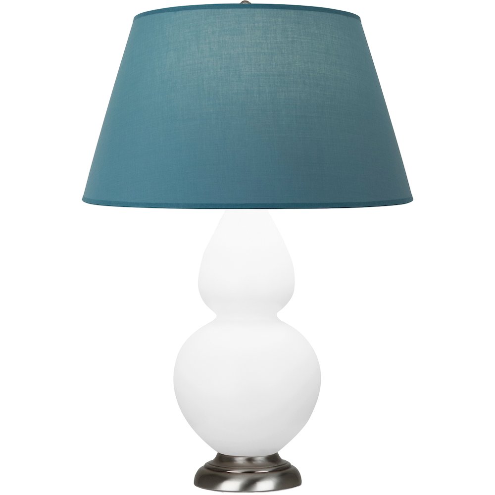 Matte Daisy Double Gourd Table Lamp in Matte Daisy Glazed Ceramic Color. Picture 1