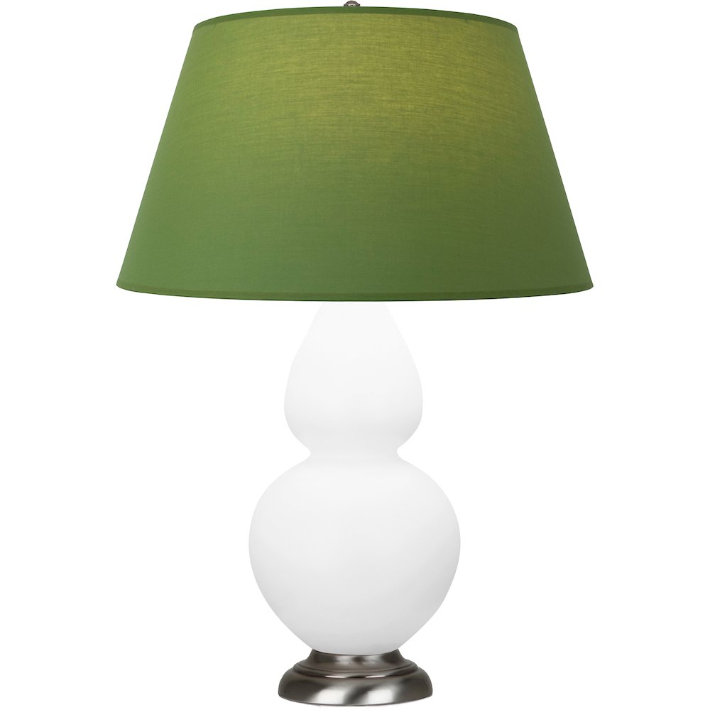 Matte Daisy Double Gourd Table Lamp in Matte Daisy Glazed Ceramic Color. Picture 1
