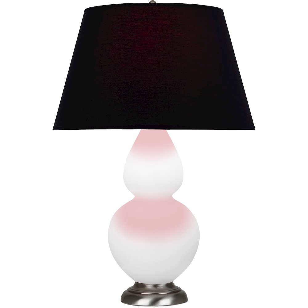 Matte Daisy Double Gourd Table Lamp in Matte Daisy Glazed Ceramic Color. Picture 1
