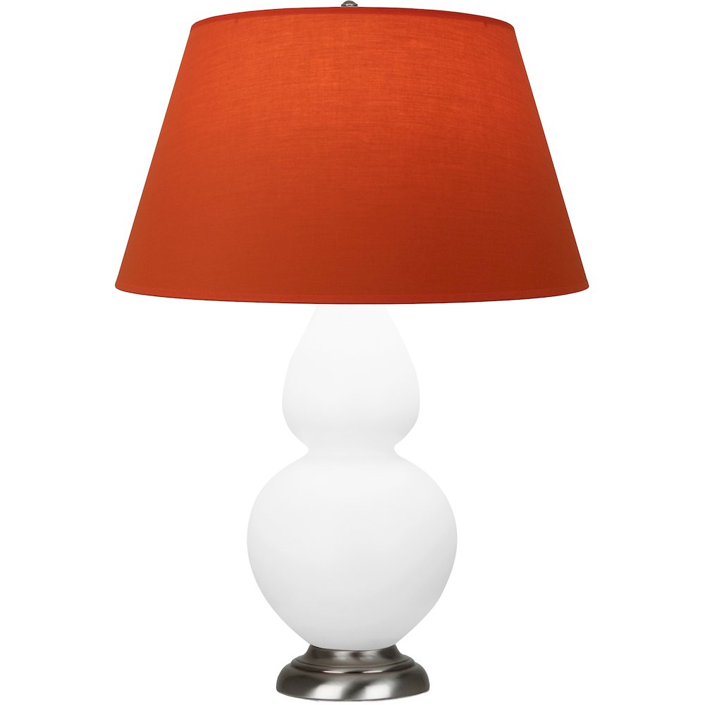 Matte Daisy Double Gourd Table Lamp in Matte Daisy Glazed Ceramic Color. Picture 1