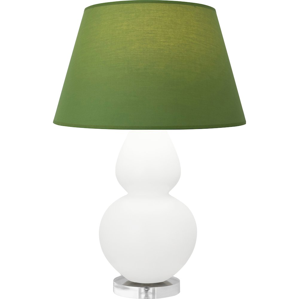 Matte Daisy Double Gourd Table Lamp in Matte Daisy Glazed Ceramic Color. Picture 1